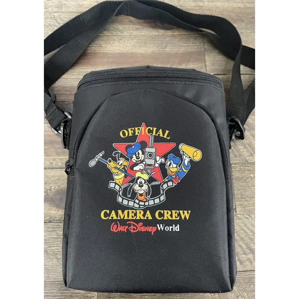 Vintage Walt Disney World Camera Crew Bag/Case w Strap 2 Pocket Mickey Mouse WDW